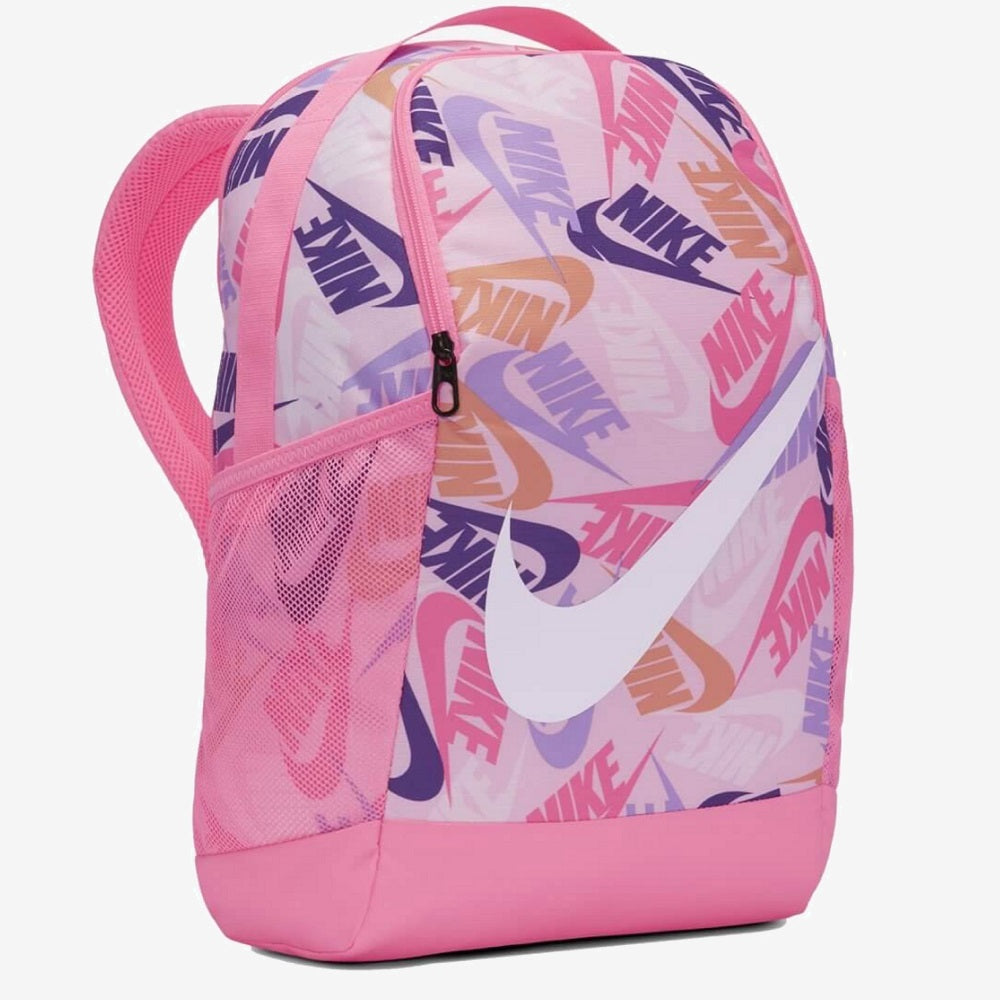 Nike Brasilia Backpack Size 13x30x40cm (18L) CU8962-675 Pink/White