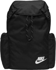 Nike Adults Unisex Heritage Backpack Black/Black/White BA8150-010 one size 25L