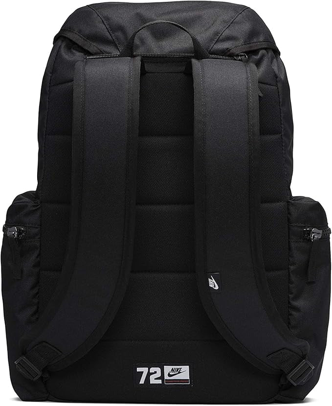 Nike Adults Unisex Heritage Backpack Black/Black/White BA8150-010 one size 25L