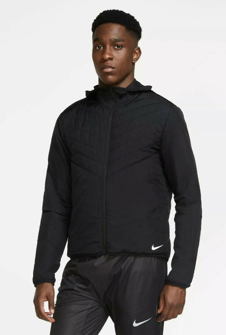 Nike Men's Sports Running Aerolayer Hoodie Jacket Black DJ0569-010